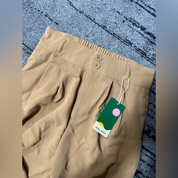 NWT Halara Tan High Waisted Work Pants - Picture 7 of 8